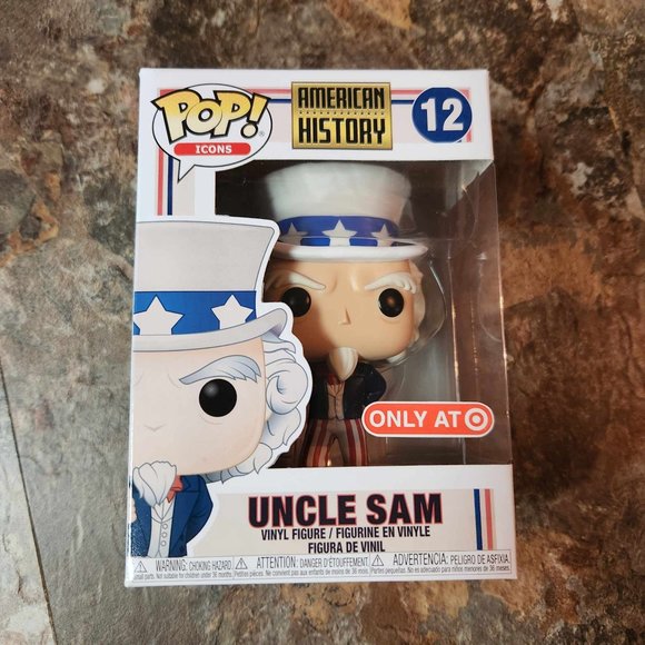 Funko Pop Uncle Sam Target Exclusive 12 w/ soft protector (small corner ding) - Picture 1 of 7